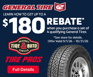 General Tire Offer | Kearney Tire & Auto