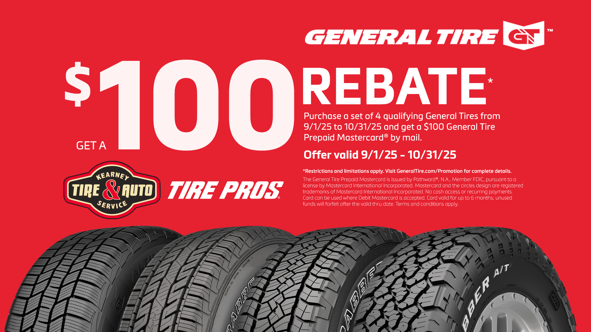 General Tire offer | Kearney Tire & Auto